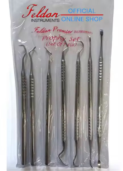 Prophy Set (Set of 7 pcs) FELDON High Quality Dental Tools – Wilcare